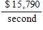 The average price of a 30 -second commercial during a popular sitcom last year was $ 473,700 . Find the price per second. ​ A)    ​ B)    C)    D)    E)   