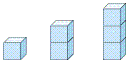 In the figure below, the face of each cube is a 1cm by 1 cm square. Determine the surface area of the 19 th figure in the pattern. ​   ​ A)  116 cm² B)  361 cm² C)  78 cm² D)  57 cm² E)  365 cm²