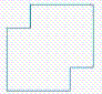 For the figure below, write  polygon  or  not a polygon.  If it is a polygon, also write  convex  or  concave.  ​   ​ A)  concave polygon B)  convex polygon C)  not a polygon