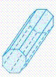 Name the figure below. ​   ​ A)  triangular prism B)  octagonal prism C)  right cylinder D)  rectangular prism E)  cube