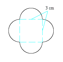 Find the perimeter of the figure below. Use 3.14 for   .   A)  113.04 cm B)  37.68 cm C)  12 cm D)  18.84 cm E)  28.26 cm