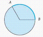 Determine the length of the arc AB if the diameter of the circle is 15 feet and the angle is 139 degrees. Use 3.14 for   and round your answer to 2 decimal places. ​   ​ A)  5.79 feet B)  21.82 feet C)  18.19 feet D)  9.09 feet E)  17.38 feet