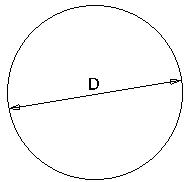 Circumference =   D D = Diameter of circle      Carry the answer to two decimal places.    A circle has a circumference of 31.4 meters. What is the diameter?