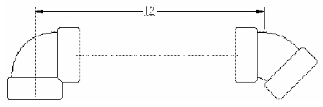 Use Data Sheet 5.  Mixed number Example: 2-1/3  Put a dash between the whole number and the fraction.Simple Fraction Example: 2/3      3/4 copper tubing  3/4 copper, 90 ell  3/4 copper, 45 ell  Find the end-to-end measure of the tube.