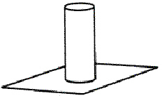   . A roof flange for a flat roof has a tube that is 3 inches in diameter and 12 inches high. The plate is 12 12 inches. Both are made of 5 pound sheet lead. Compute the area of the lead sheet used in square feet.<div style=padding-top: 35px> 
