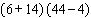 Evaluate the following expression.