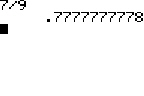 Round the calculator display for the following fraction to three-place accuracy.  