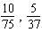 <strong>Which pair of ratios forms a proportion?</strong> A) B) C) D) E)