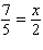<strong>Solve the proportion. </strong> A) B) C) D) E)