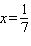 <strong>Solve the proportion. </strong> A) B) C) D) E)