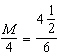 Solve the proportion. M = __________