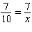 Solve the proportion. __________