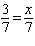 Solve the proportion. __________