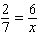 Solve the proportion. __________