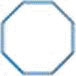 Name the polygon in the figure according to the number of sides.   A)  The figure is decagon. B)  The figure is a nonagon. C)  The figure is an octagon. D)  The figure is a heptagon. E)  The figure is not a polygon.