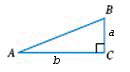  Find the sine, cosine, and tangent for the angle  A  where a = 5 and b = 12.   A)   \sin A = \frac { 5 } { 13 }   \cos A = \frac { 12 } { 13 }   \tan A = \frac { 5 } { 12 }  B)   \sin A = \frac { 5 } { 13 }   \cos A = \frac { 13 } { 12 }   \tan A = \frac { 5 } { 12 }  C)   \sin A = \frac { 13 } { 5 }   \cos A = \frac { 12 } { 13 }   \tan A = \frac { 5 } { 12 }  D)   \sin A = \frac { 12 } { 13 }   \cos A = \frac { 5 } { 13 }   \tan A = \frac { 5 } { 12 }  E)   \sin A = \frac { 5 } { 13 }   \cos A = \frac { 12 } { 13 }   \tan A = \frac { 12 } { 5 }