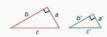  Two similar triangles are shown in the figure. If  a = 1 ,  and  b = 5  find  C    Enter exact value in simplified form. 