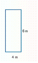 Find the perimeter or circumference of the figure.   A)  12.57 m B)  18.85 m C)  26 m D)  24 m E)  20 m