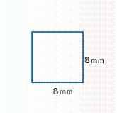 Find the perimeter or circumference of the figure.   A)  25.13 mm B)  8 mm C)  32 mm D)  24 mm E)  48 mm