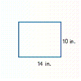 Find the perimeter or circumference of the figure.   __________ in.