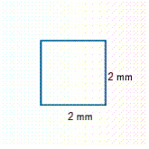 Find the perimeter or circumference of the figure.   __________ mm