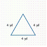 Find the perimeter or circumference of the figure.   __________ yd