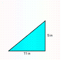  Find the area of the shaded region. If necessary, round to one decimal place.   A = __________  \text { in } ^ { 2 }
