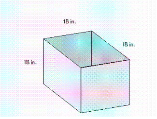 What is the capacity for the container?   Give your answer in the U.S. system to the nearest tenth of a gallon. A)  43,623.4 gal B)  134.6 gal C)  1,347,192 gal D)  2.4 gal E)  25.2 gal