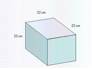  Find the volume of the solid.   __________  \mathrm { cm } ^ { 3 }