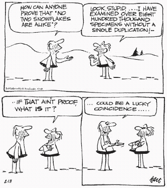 Does the B.C. cartoon illustrate inductive or deductive reasoning?   A)  Inductive reasoning B)  Deductive reasoning