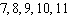 <strong>Find the three measures of central tendency (the mean, median, and mode). </strong> A) Mean: 9 Median: 9 Mode: none B) Mean: 10 Median: 9 Mode: none C) Mean: 9 Median: 10 Mode: 8 D) Mean: 9 Median: 9 Mode: 9 E) Mean: 9 Median: none Mode: 9