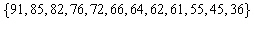<strong>Consider a class of examination scores. What is the percentile rank of a score of ? Round your answer to the nearest whole percentile, if necessary.</strong> A) 25th percentile B) 70th percentile C) 26th percentile D) 75th percentile E) 74th percentile