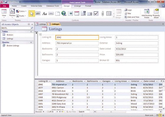 FIGURE AC 4-1   Referring to Figure AC 4-1 above, to create this type of form, click the More Forms button in the Forms group on the ____ tab. A)  File B)  Create C)  Home D)  Format