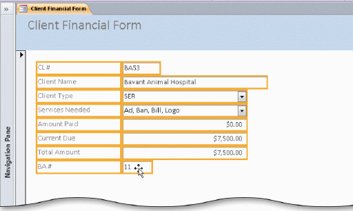 Critical Thinking Questions Case 4-2 An employee at Camashaly Design created the form shown in the accompanying figure. The form needs to be in a control layout and Camashaly would like to add a date to the form.       How can the employee place the controls in a stacked control layout?