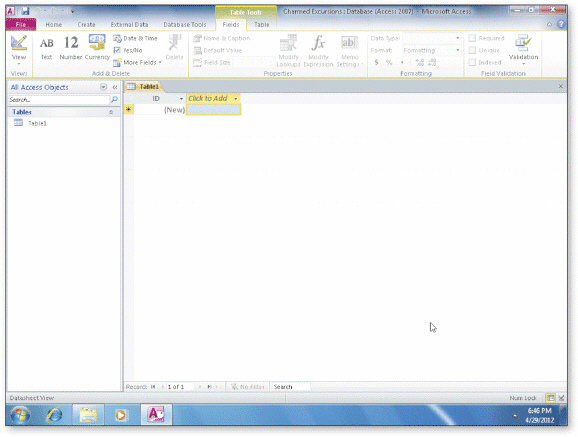   As shown in the accompanying figure, the database file name appears on the ____ bar. A)  title B)  name C)  file D)  navigation