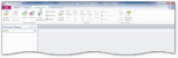   To display more of a database or other item in the window in the accompanying figure, some users prefer to ____ the Ribbon. A)  realign B)  minimize C)  replace D)  append