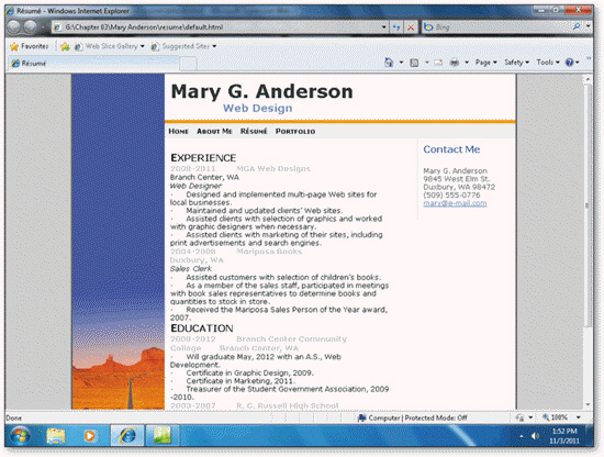   Using the accompanying figure, list three common elements from the master.dwt page that appear on all pages at the site.