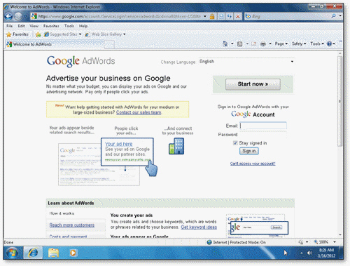 Google AdWords, shown in the accompanying figure, is an example of a(n) _________________________ program.