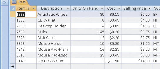    Figure 1 The accompanying figure shows an Excel worksheet. The type of worksheet that can be converted to a table is one in which the data is stored as a ____, that is, a collection of rows and columns in which all the entries in a column represent the same type of data. A) matrix B) series of links C) list D) datasheet