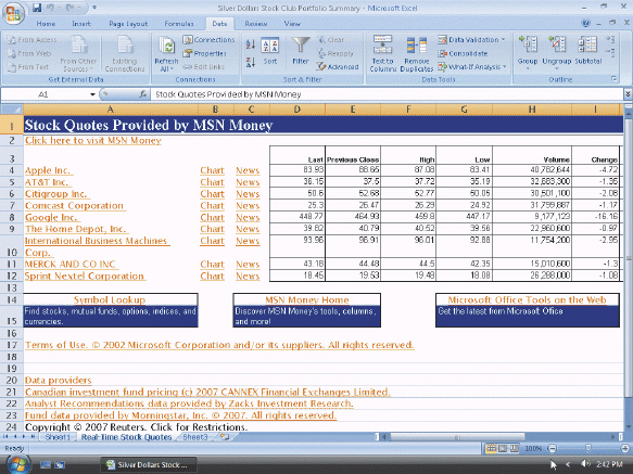   Fig 2-5 In the accompanying figure, what is the first step in renaming the worksheet? A) Copy the name from an existing worksheet. B) Double-click the worksheet tab. C) Type the new name next to the old one. D) Delete the first worksheet in the workbook.