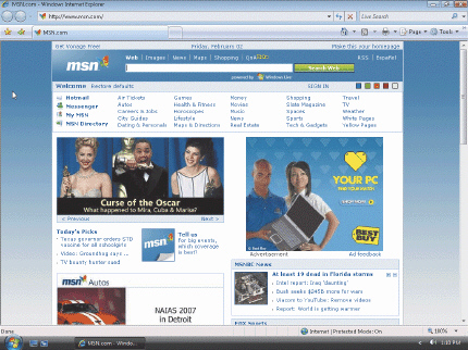   Figure 3 In the accompanying figure, www.msn.com is the _____ or address on the World Wide Web where the Web page is located. A) HTTP B) URL C) FTP D) ADD