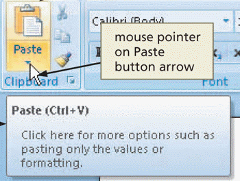   Figure 1-2 As shown in Figure 1-2, a(n) _____ is an on-screen note that provides the name of the command, available keyboard shortcut(s) , a description of the command, and sometimes instructions for how to obtain help about the command. A) Help icon B) status note C) ScreenTip D) Enhanced ScreenTip