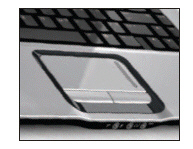       Which of the following is NOT shown in the figure above? A)  keyboard B)  mouse C)  touch pad D)  trackball