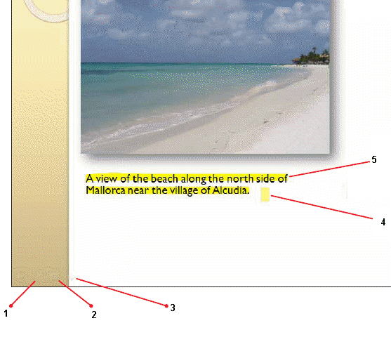   Item 2 in the above figure is pointing to a(n)  ____. A)  Pen Options menu button B)  Animation button C)  Slide Show menu button D)  Rehearse Timings button