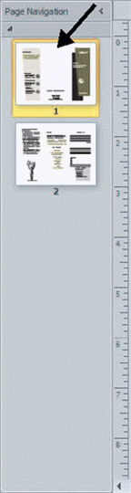 FIGURE PB 1-1   In Figure PB 1-1 above, the arrow is pointing to a ____. A)  text box B)  thumbnail C)  page part D)  placeholder