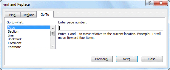 FIGURE WD 1-2   Where is the command to open the dialog box shown in Figure WD 1-2 above? A)  Find menu B)  Go menu C)  Show/Hide group D)  Page Setup group