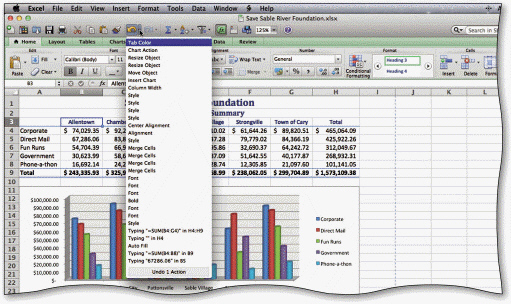   The ____ command is located in the Standard toolbar, as shown in the accompanying figure. A) Undo B) Cell Style C) Bold D) Increase Decimal