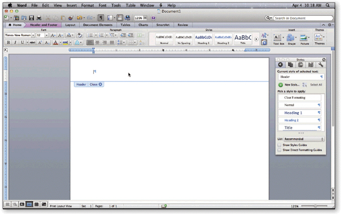   Headers (as shown in the accompanying figure) and footers can include text and graphics, as well as the ____. A) current date B) page number C) current time D) all of the above