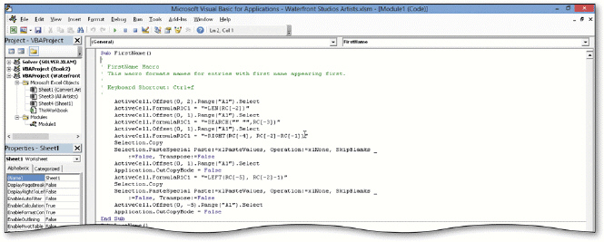   The ____ shown in the acsampanying figure is used by all Office applications to enter, modify, and view Visual Basic for Applications sade. A)  Visual Basic Resarder B)  Visual Basic Interpreter C)  Visual Basic Editor D)  none of the above