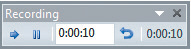   The icon that shows two short vertical lines will ____ the presentation. A)  speed up B)  slow down C)  pause D)  close